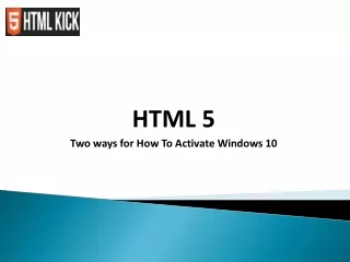 Two ways for How to Activate Windows 10