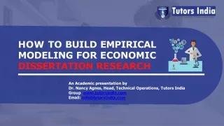 how to build empirical modeling for economic dissertation research