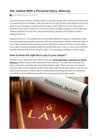 Get Justice With a Personal Injury Attorney