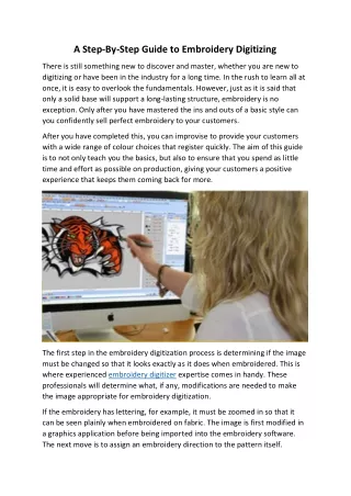 a step by step guide to embroidery digitizing