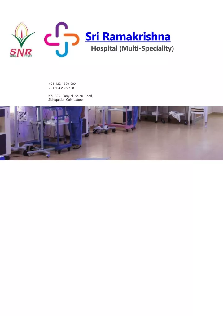 sri ramakrishna hospital multi speciality