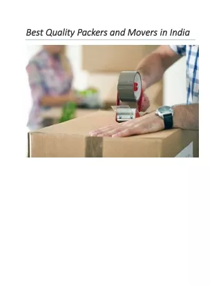 b best quality packers and movers i est quality
