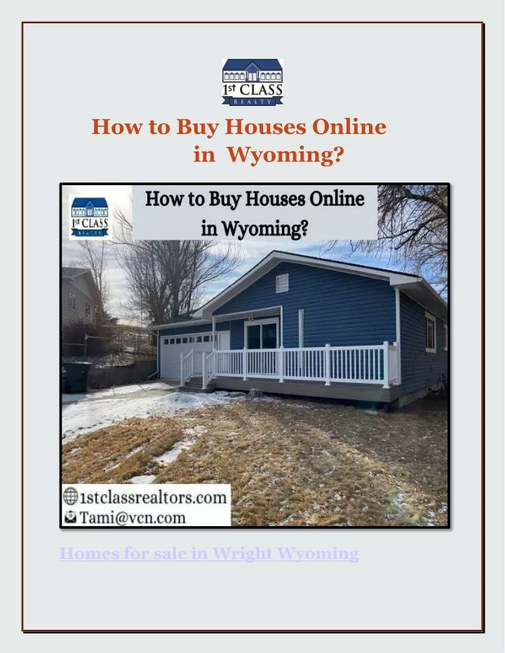 how to buy houses online in wyoming