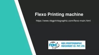 Flexo Printing Machine in India