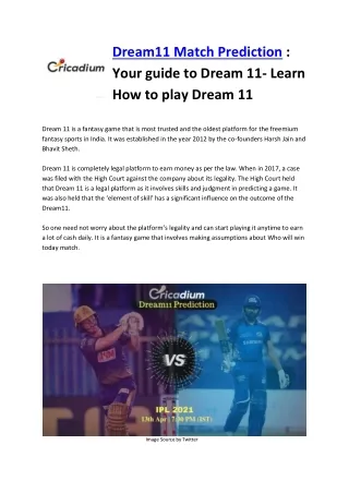 dream11 match prediction your guide to dream