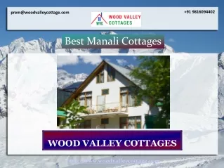 Visit Your Best Manali Cottages