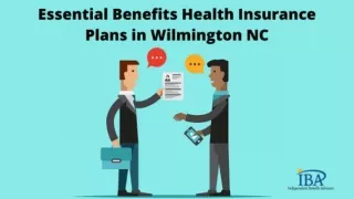 Benefits Affordable Health Insurance Plans Wilmington NC