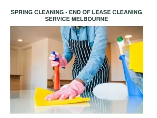spring cleaning end of lease cleaning service melbourne