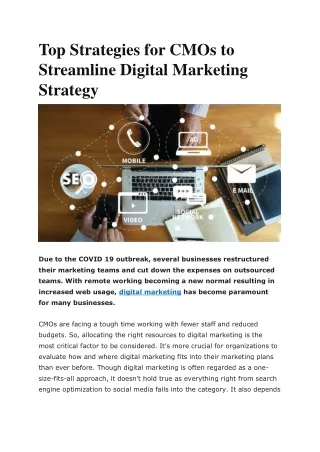 top strategies for cmos to streamline digital