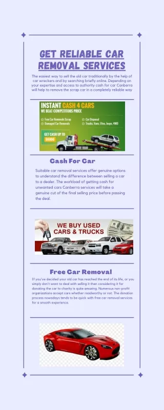 Get Reliable Car Removal Services