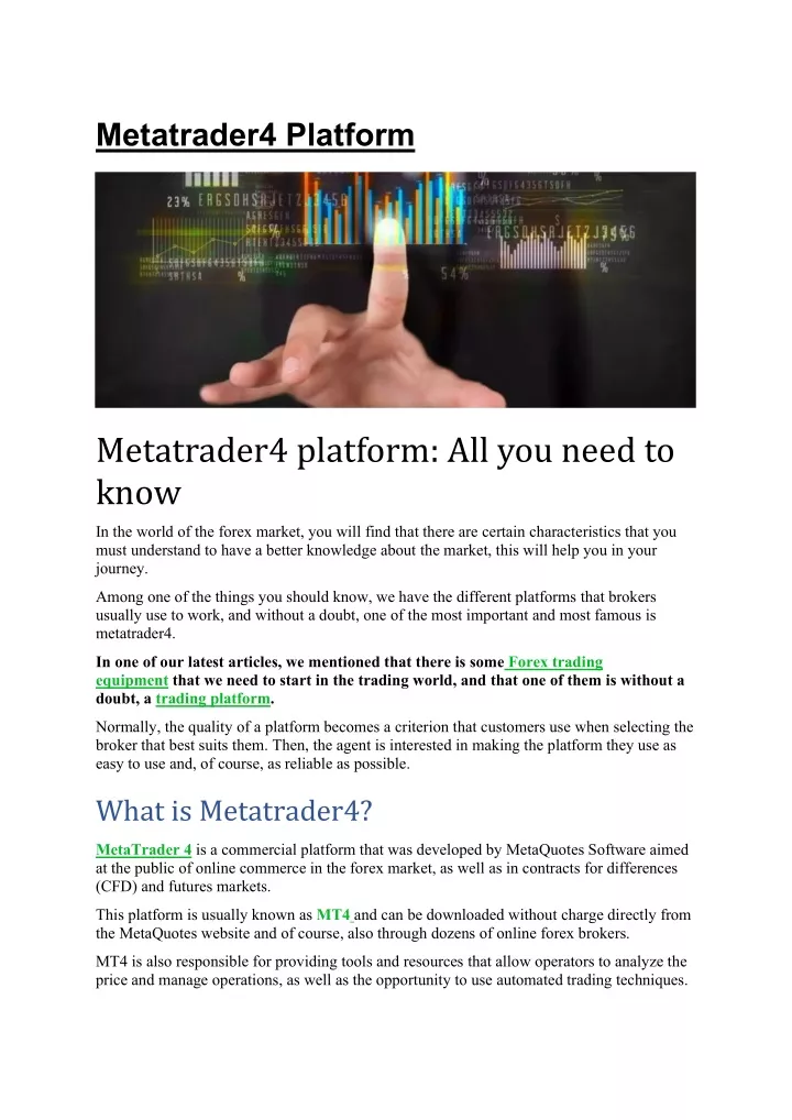 metatrader4 platform