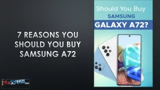 7 Reasons You Should You Buy Samsung A72