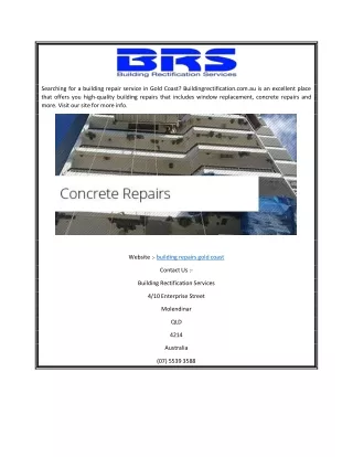searching for a building repair service in gold