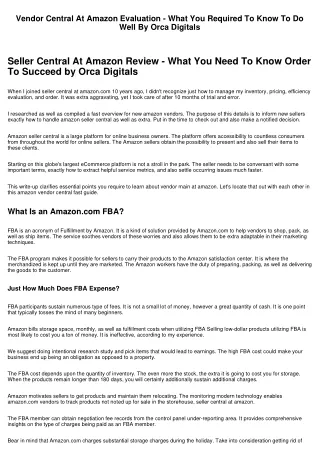 Seller Central At Amazon Testimonial - What You Need To Know To Prosper By Whale Digitals