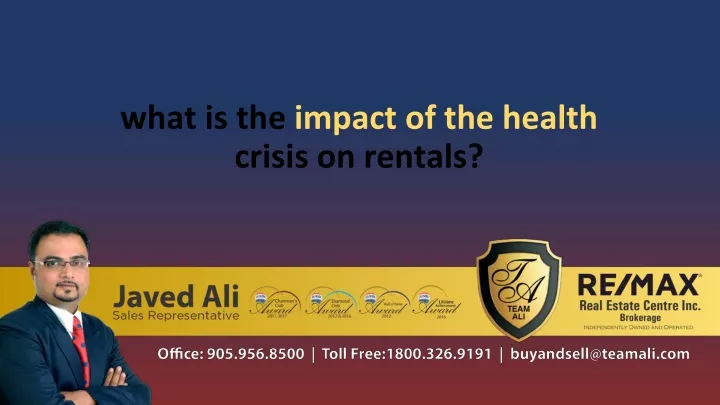 what is the impact of the health crisis on rentals