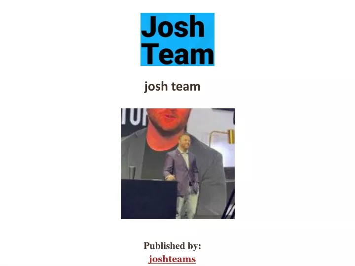 josh team published by joshteams