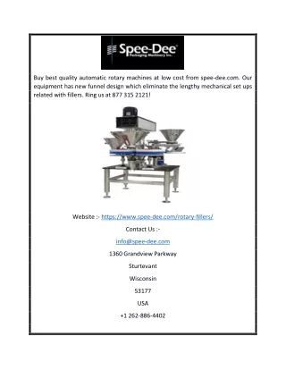 buy best quality automatic rotary machines