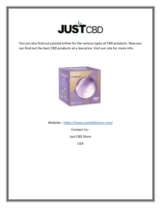 you can also find out justcbd online