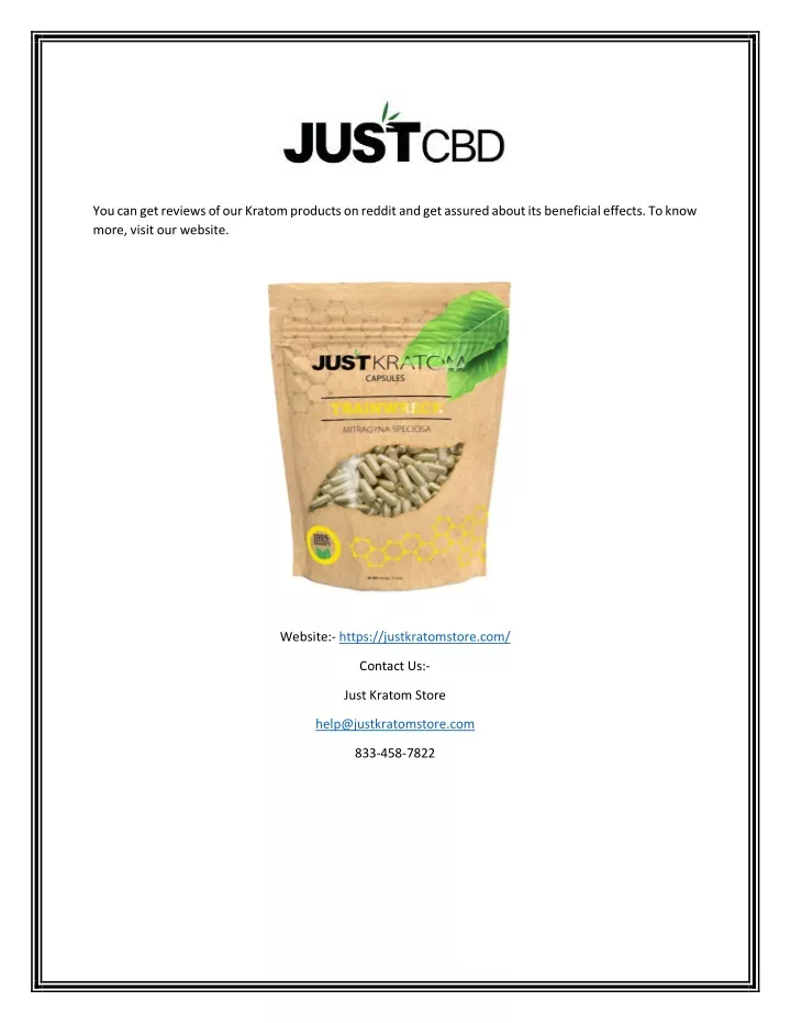 you can get reviews of our kratom products