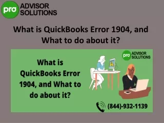 what is quickbooks error 1904 and what to do about it