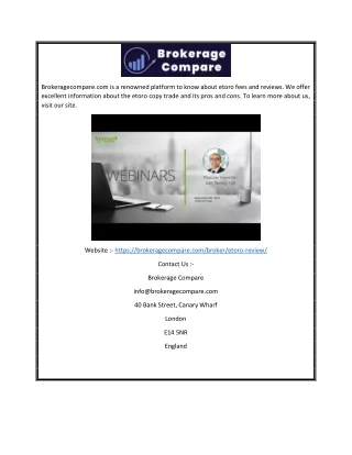 brokeragecompare com is a renowned platform