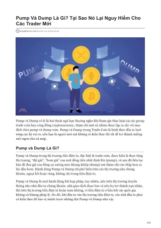 pump v dump l g t i sao n l i nguy