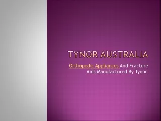 Tynor Australia - Supporting Health & Fitness