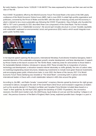 by justin haskins opinion factor