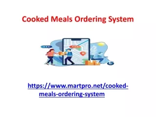Cooked Meals Ordering System