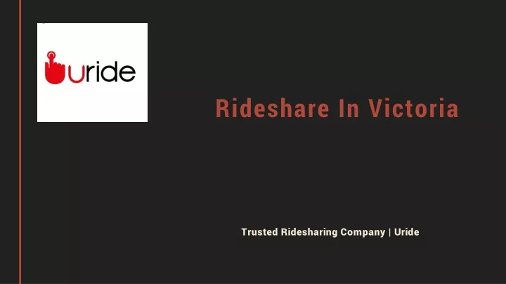 rideshare in victoria