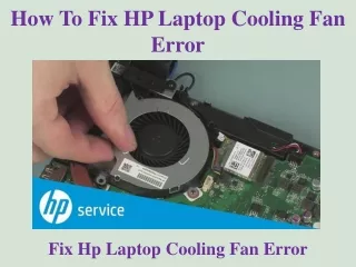How To Fix HP Laptop Cooling Fan Error