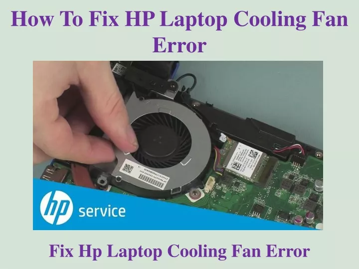 how to fix hp laptop cooling fan error
