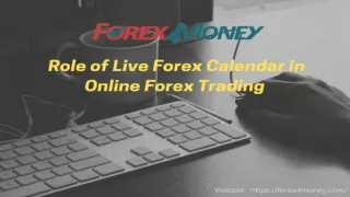 Role of Live Forex Calendar in Online Forex Trading