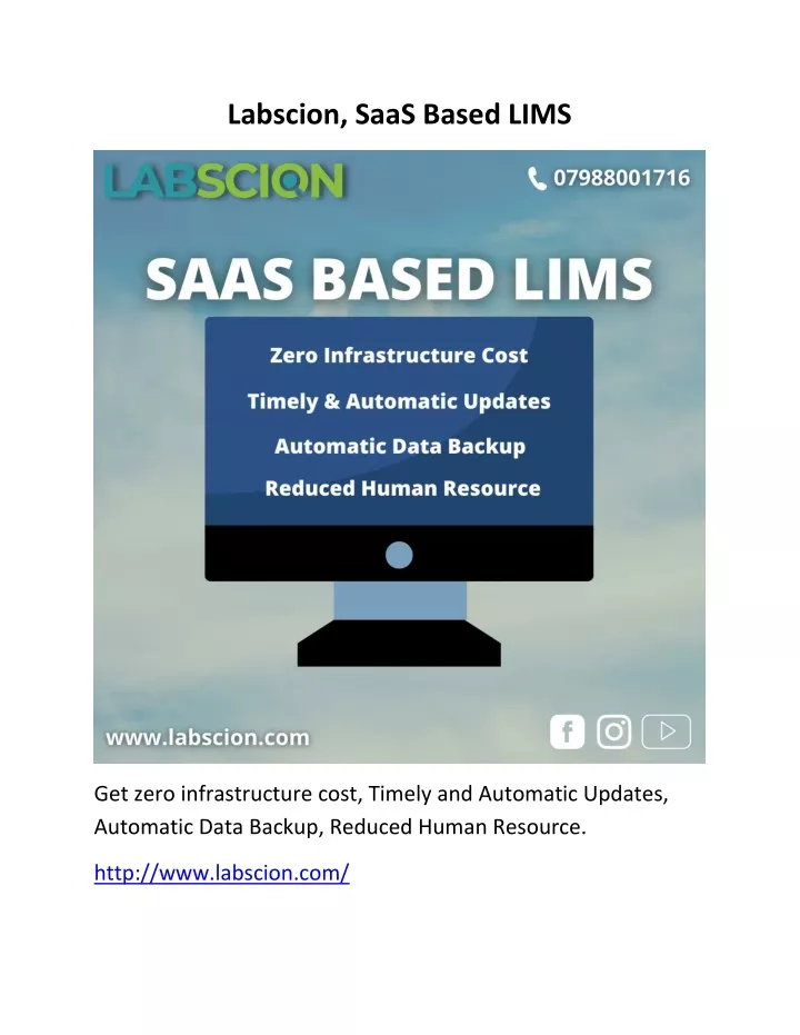 labscion saas based lims