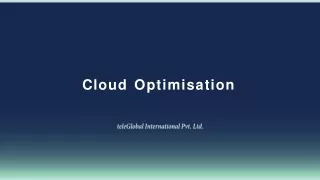 Cloud Managed Services | Cloud Cost Optimization | Teleglobal International