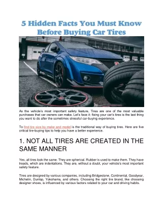5 hidden facts you must know before buying