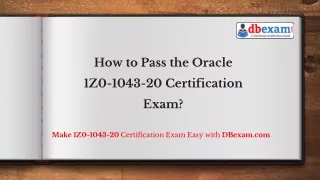 how to pass the oracle