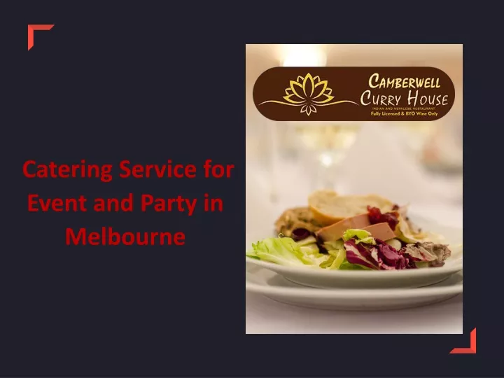 catering service for event and party in melbourne