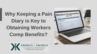 Why Keeping a Pain Diary is Key To Obtaining Workers Comp Benefits?