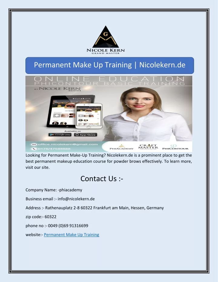 permanent make up training nicolekern de