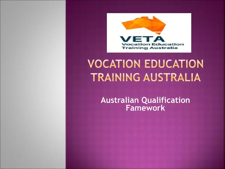 vocation education training australia