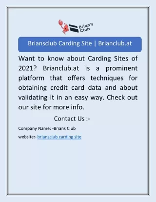 Briansclub Carding Site | Brianclub.at