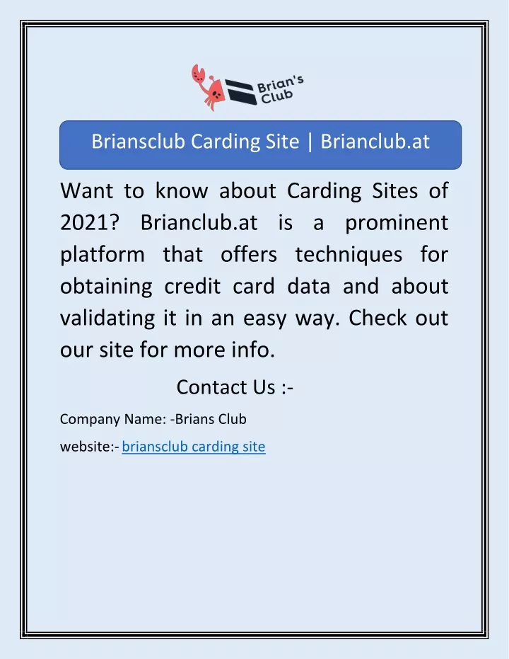briansclub carding site brianclub at