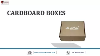 cardboard boxes