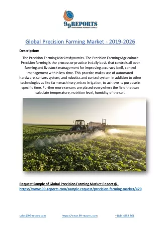 global precision farming market 2019 2026