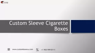 custom sleeve cigarette boxes