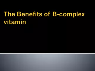 Vitamin B supplements| Vitamin B