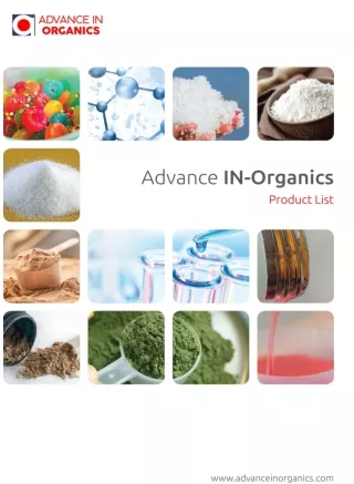 Advance Inorganics Product List