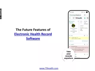 the future features of electronic health record