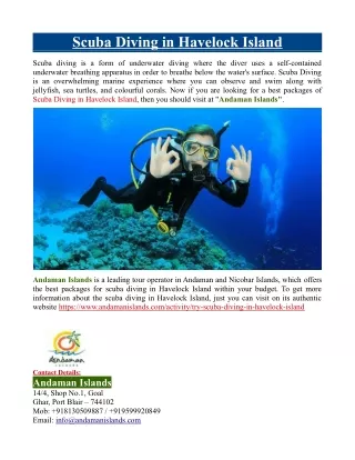 scuba diving in havelock island